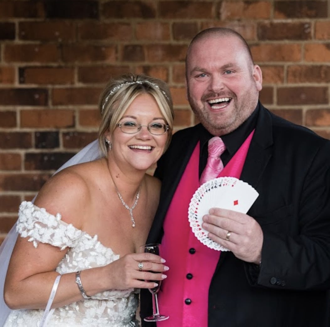 Magician to hire with bride