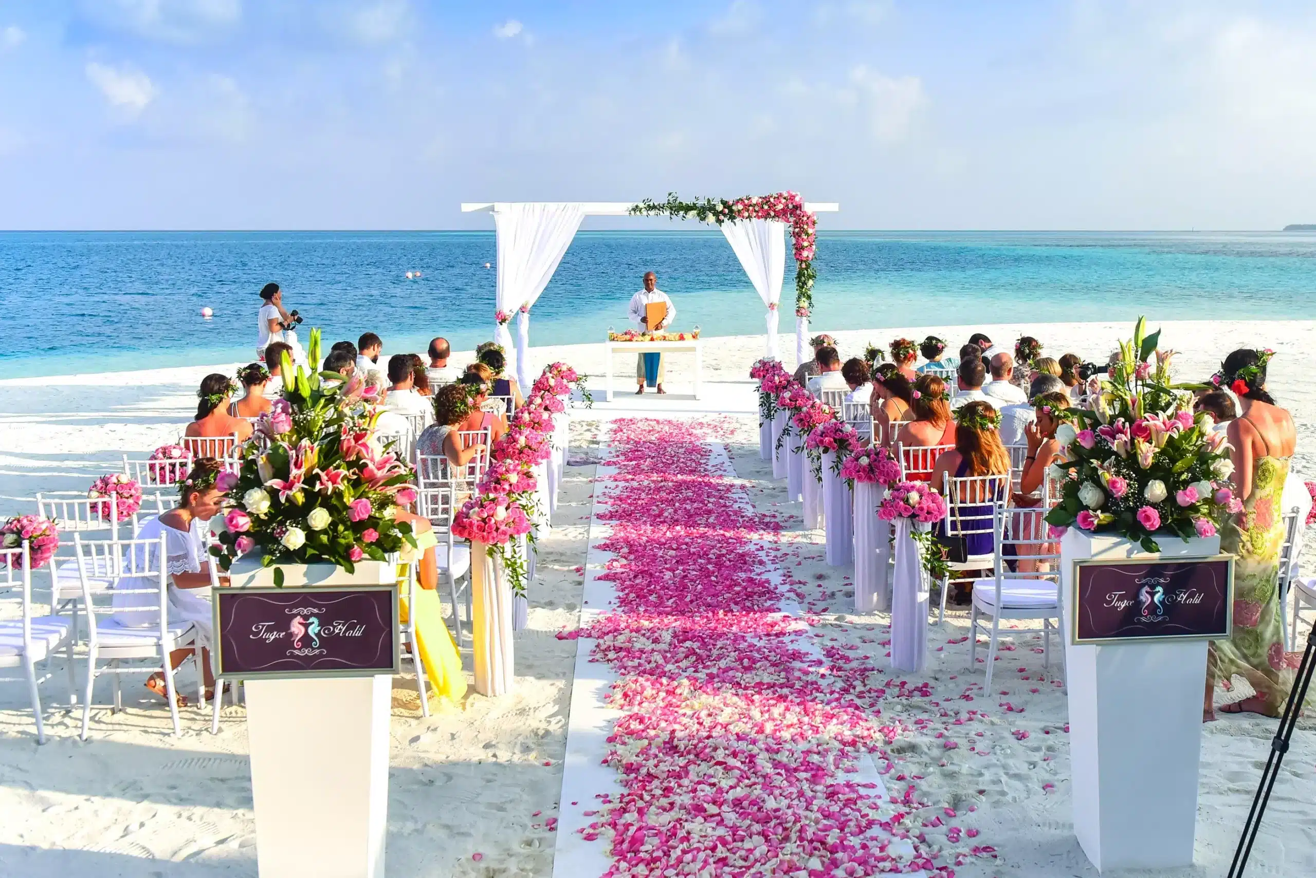 destination wedding on beach