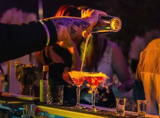 private bartender pouring a martini in toronto 3