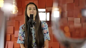 Studio shot singer