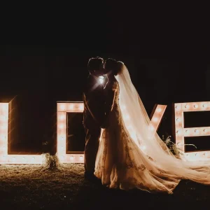 LED light ideas wedding