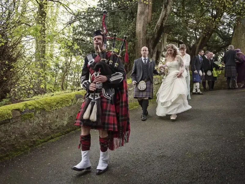 Bagpiper for wedding